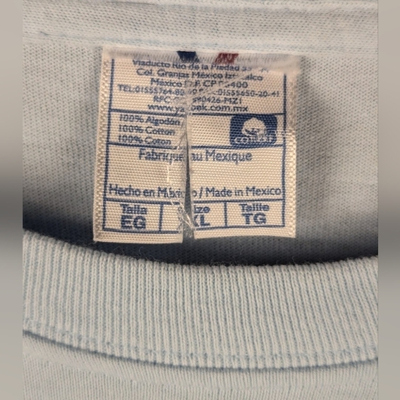 Las Vegas XL t-shirt in baby blue (small hole) - Picture 4 of 6
